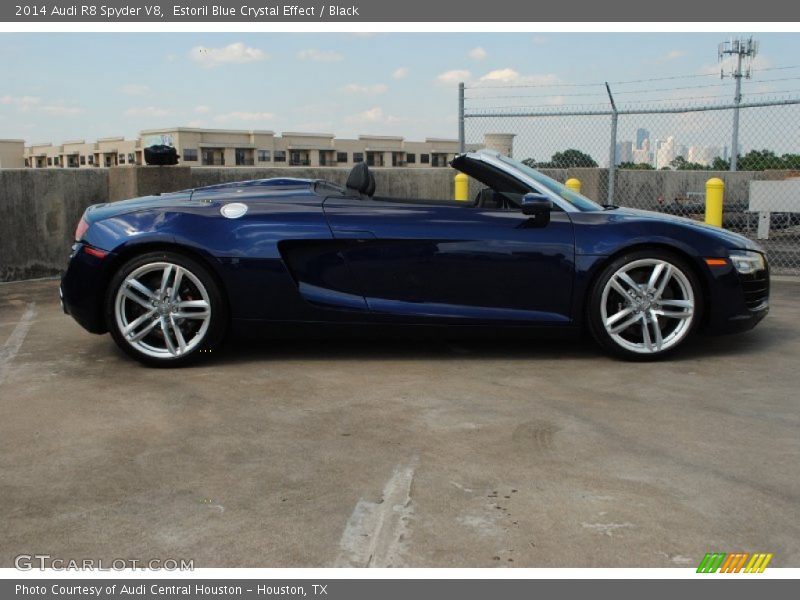  2014 R8 Spyder V8 Estoril Blue Crystal Effect