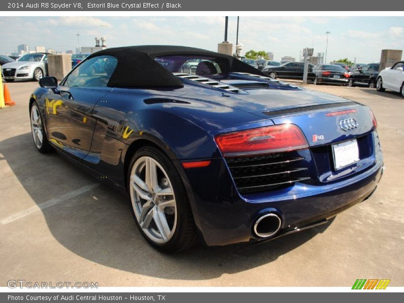 2014 R8 Spyder V8 Estoril Blue Crystal Effect