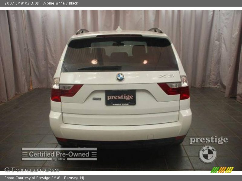 Alpine White / Black 2007 BMW X3 3.0si