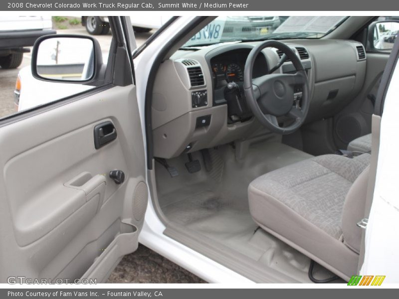 Summit White / Medium Pewter 2008 Chevrolet Colorado Work Truck Regular Cab
