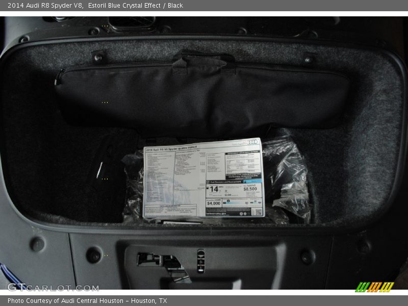  2014 R8 Spyder V8 Window Sticker