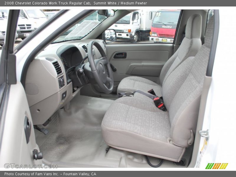 Summit White / Medium Pewter 2008 Chevrolet Colorado Work Truck Regular Cab
