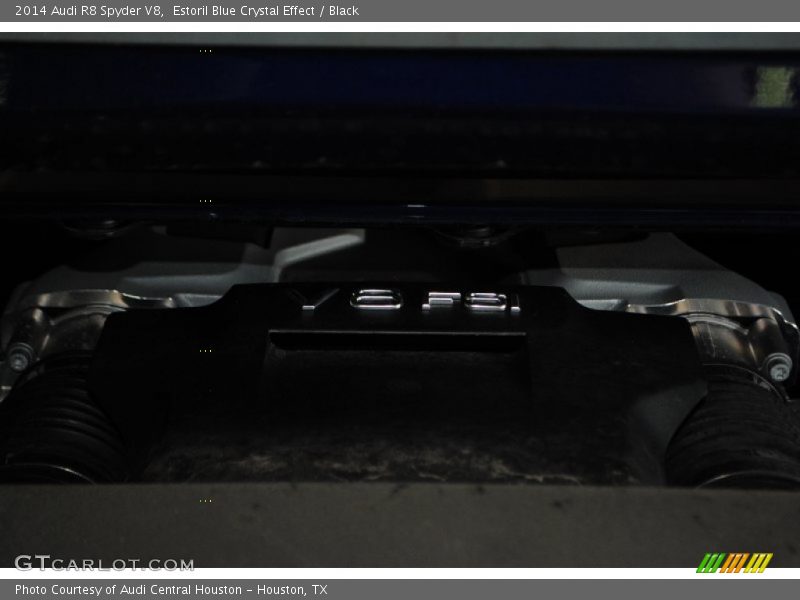 Estoril Blue Crystal Effect / Black 2014 Audi R8 Spyder V8