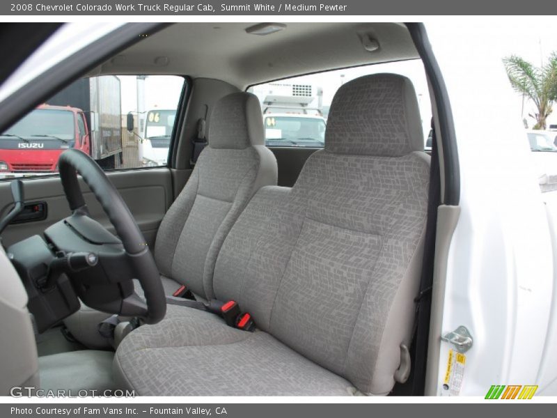 Summit White / Medium Pewter 2008 Chevrolet Colorado Work Truck Regular Cab