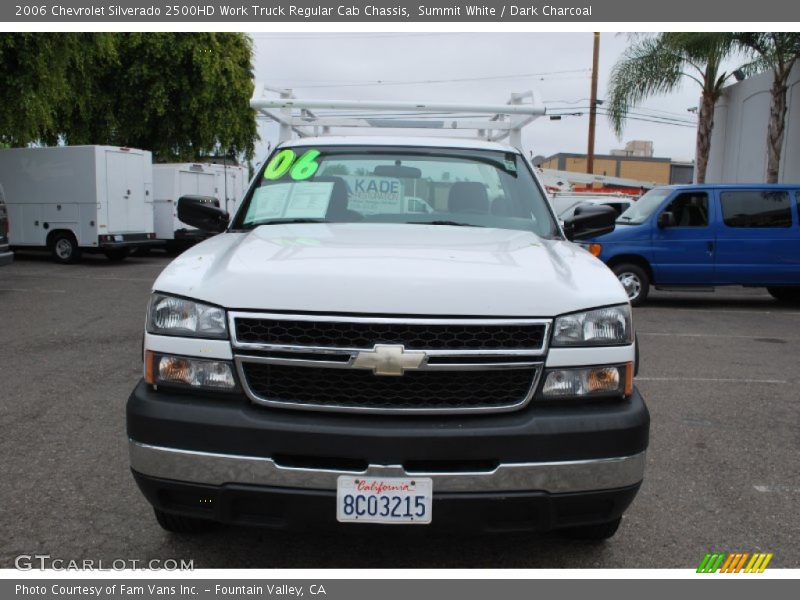 Summit White / Dark Charcoal 2006 Chevrolet Silverado 2500HD Work Truck Regular Cab Chassis