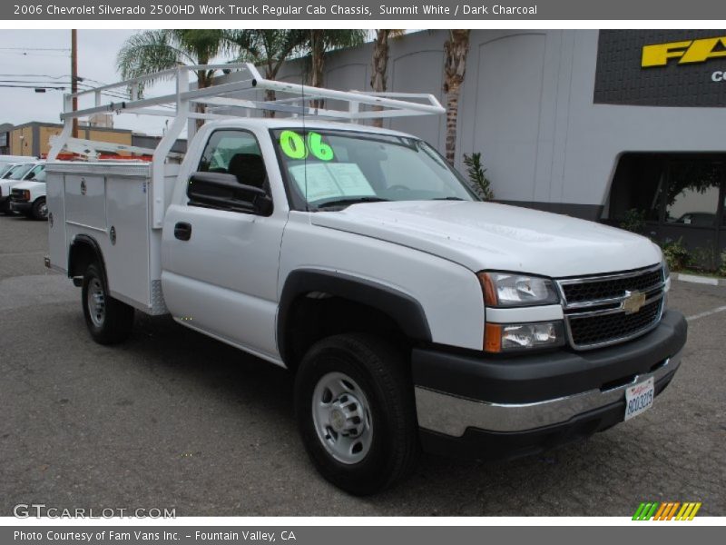 Summit White / Dark Charcoal 2006 Chevrolet Silverado 2500HD Work Truck Regular Cab Chassis