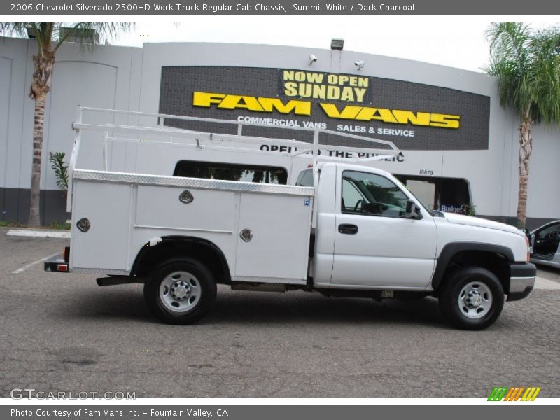 Summit White / Dark Charcoal 2006 Chevrolet Silverado 2500HD Work Truck Regular Cab Chassis