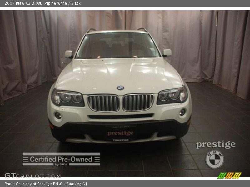 Alpine White / Black 2007 BMW X3 3.0si