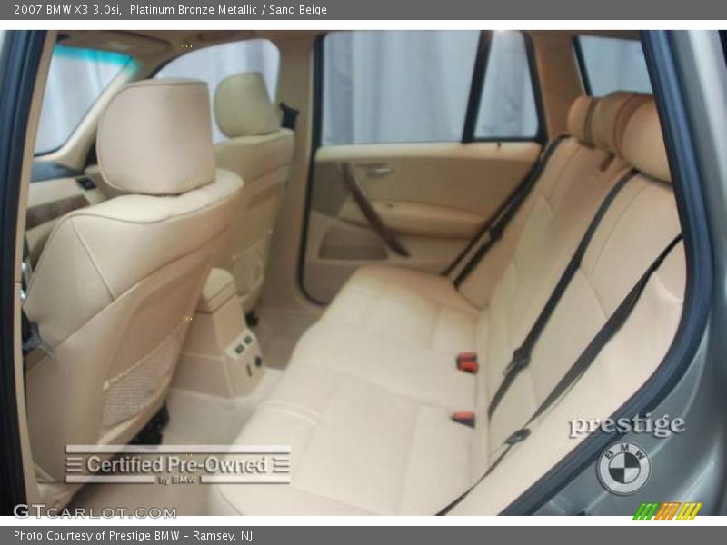 Platinum Bronze Metallic / Sand Beige 2007 BMW X3 3.0si