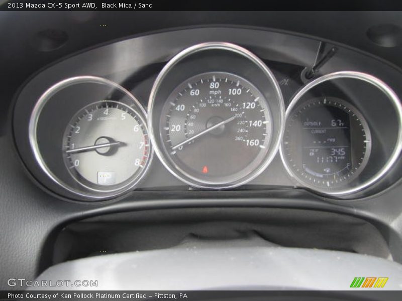 Black Mica / Sand 2013 Mazda CX-5 Sport AWD