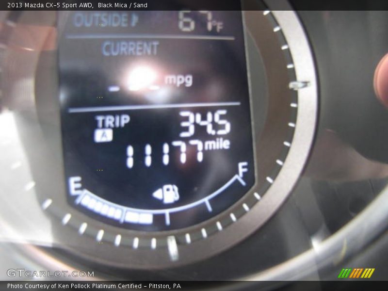 Black Mica / Sand 2013 Mazda CX-5 Sport AWD