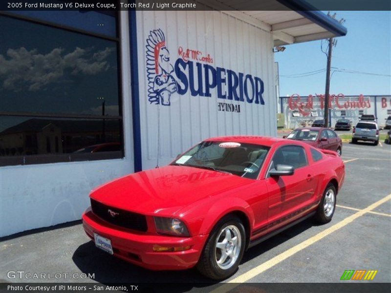 Torch Red / Light Graphite 2005 Ford Mustang V6 Deluxe Coupe