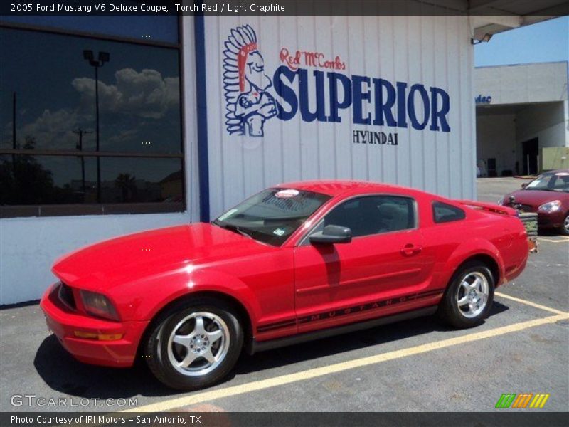 Torch Red / Light Graphite 2005 Ford Mustang V6 Deluxe Coupe