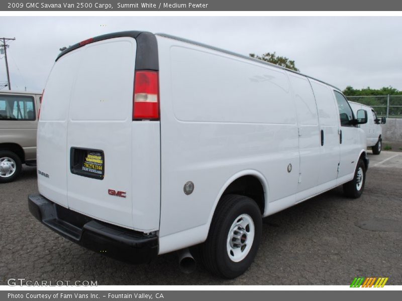 Summit White / Medium Pewter 2009 GMC Savana Van 2500 Cargo