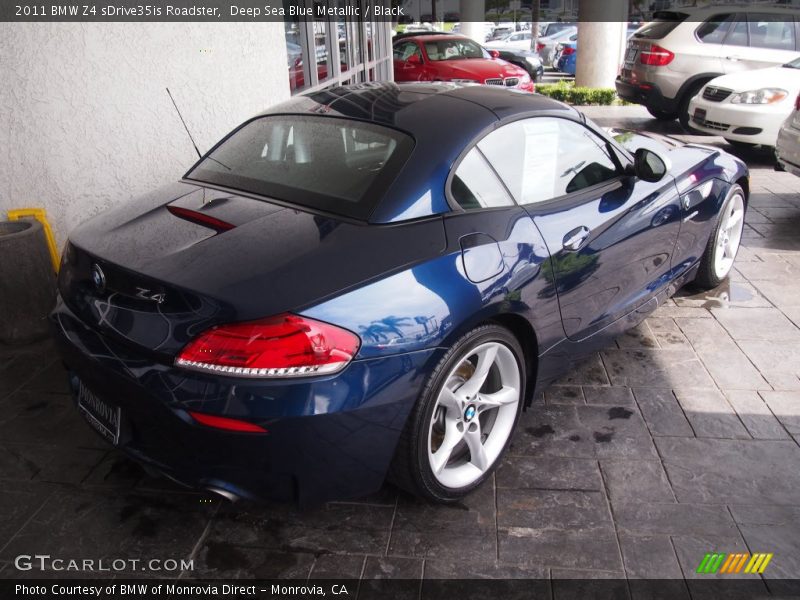 Deep Sea Blue Metallic / Black 2011 BMW Z4 sDrive35is Roadster