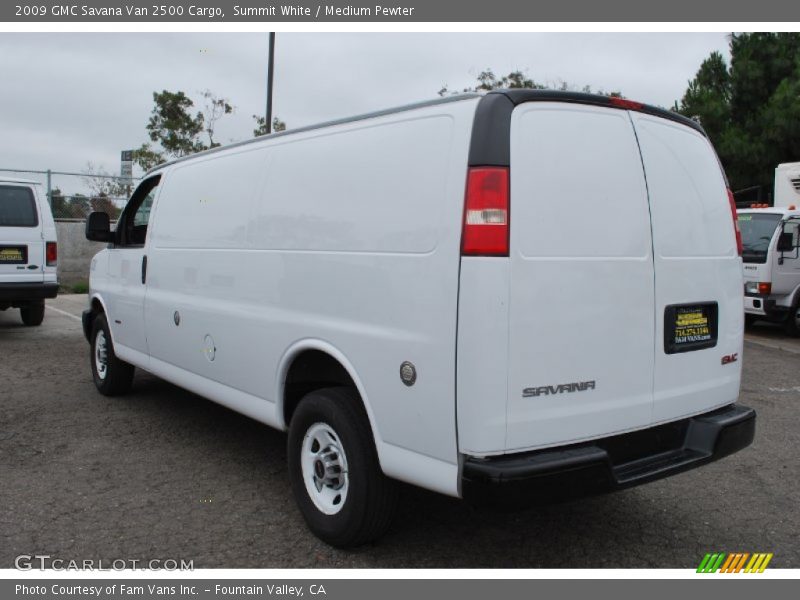 Summit White / Medium Pewter 2009 GMC Savana Van 2500 Cargo
