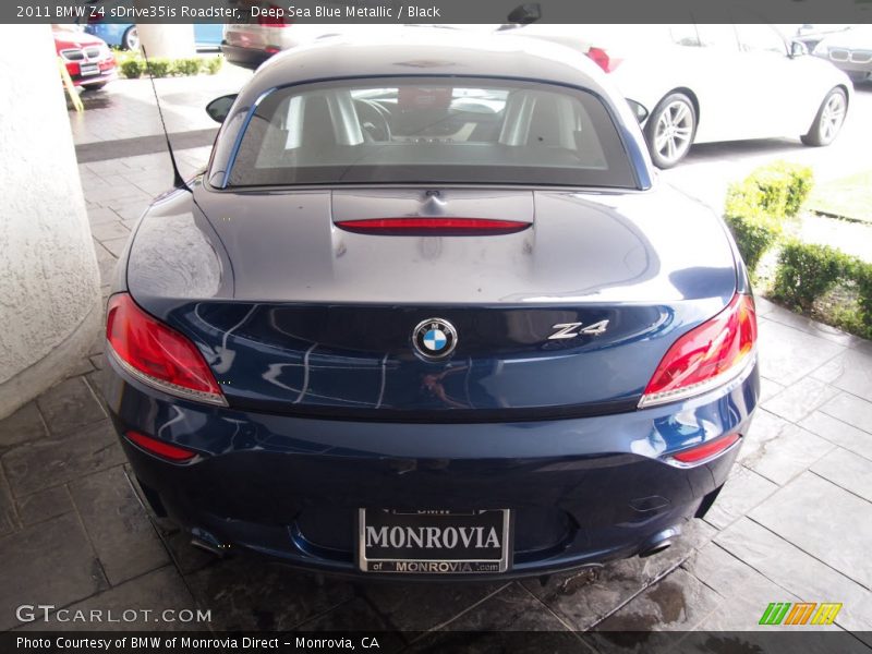 Deep Sea Blue Metallic / Black 2011 BMW Z4 sDrive35is Roadster