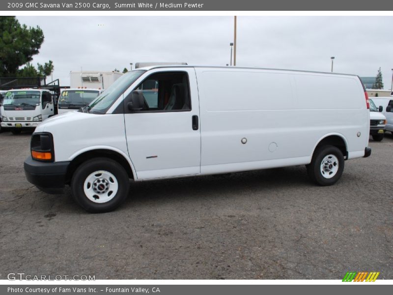 Summit White / Medium Pewter 2009 GMC Savana Van 2500 Cargo