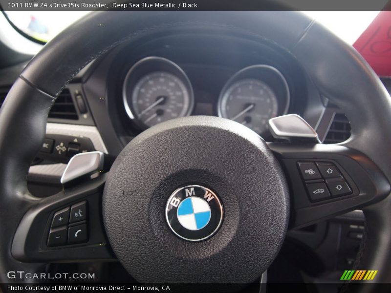 Deep Sea Blue Metallic / Black 2011 BMW Z4 sDrive35is Roadster