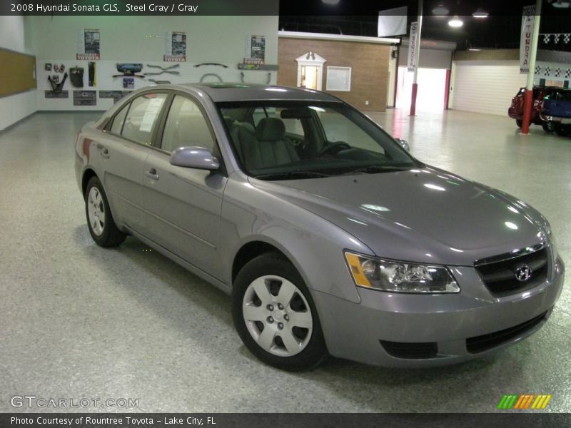 Steel Gray / Gray 2008 Hyundai Sonata GLS