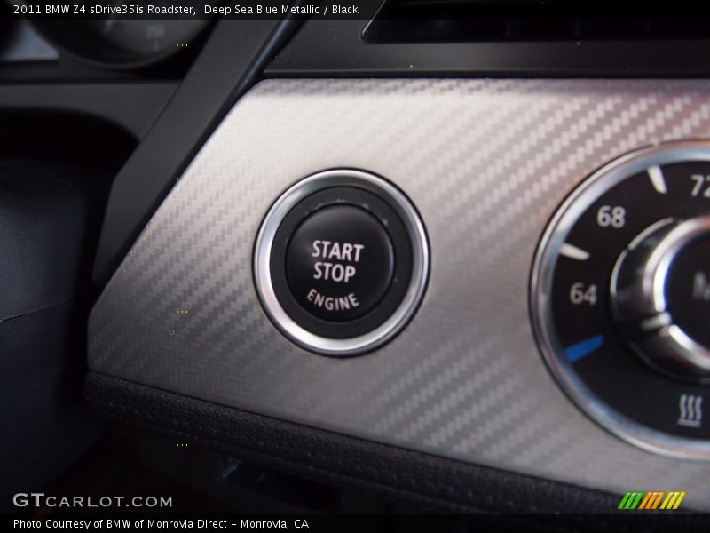 Deep Sea Blue Metallic / Black 2011 BMW Z4 sDrive35is Roadster