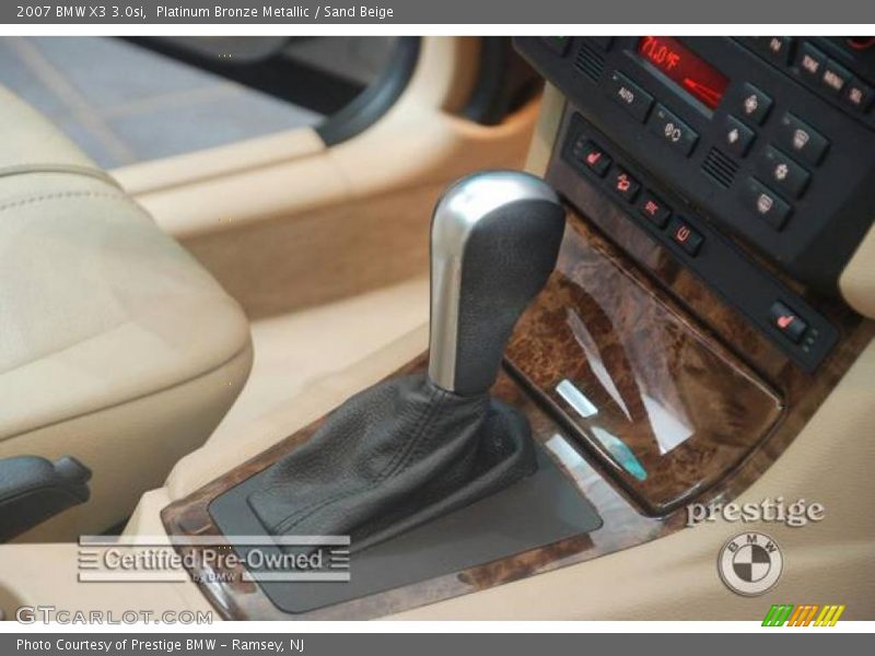 Platinum Bronze Metallic / Sand Beige 2007 BMW X3 3.0si