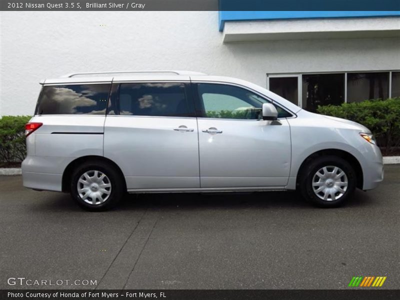 Brilliant Silver / Gray 2012 Nissan Quest 3.5 S