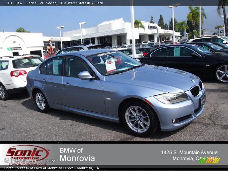 Blue Water Metallic / Black 2010 BMW 3 Series 328i Sedan