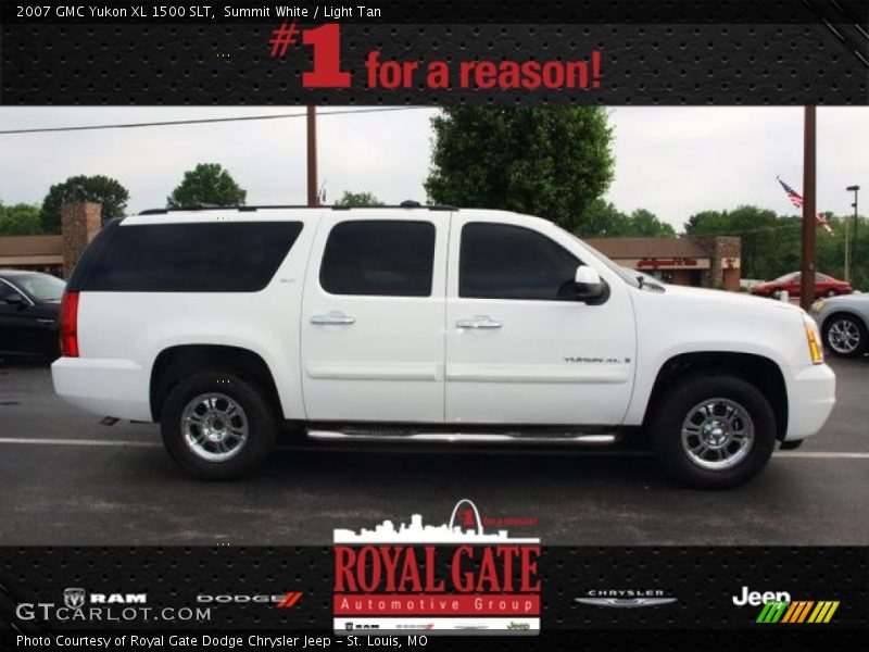 Summit White / Light Tan 2007 GMC Yukon XL 1500 SLT