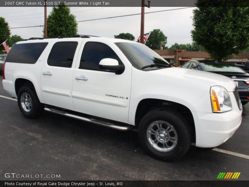 Summit White / Light Tan 2007 GMC Yukon XL 1500 SLT