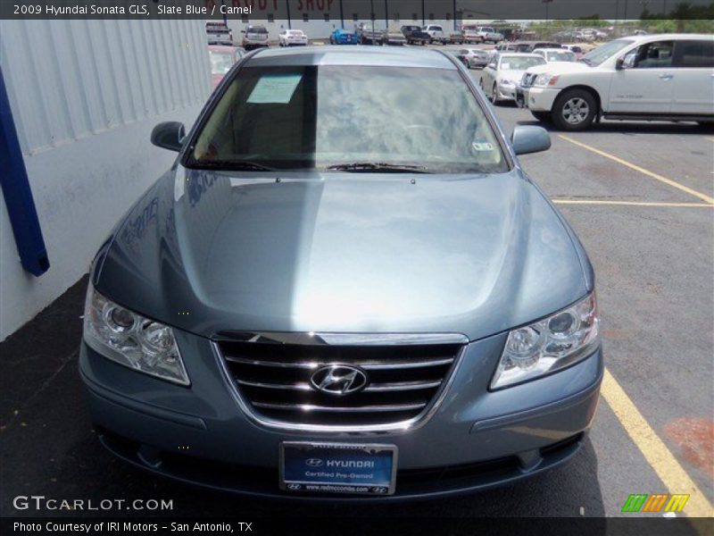 Slate Blue / Camel 2009 Hyundai Sonata GLS