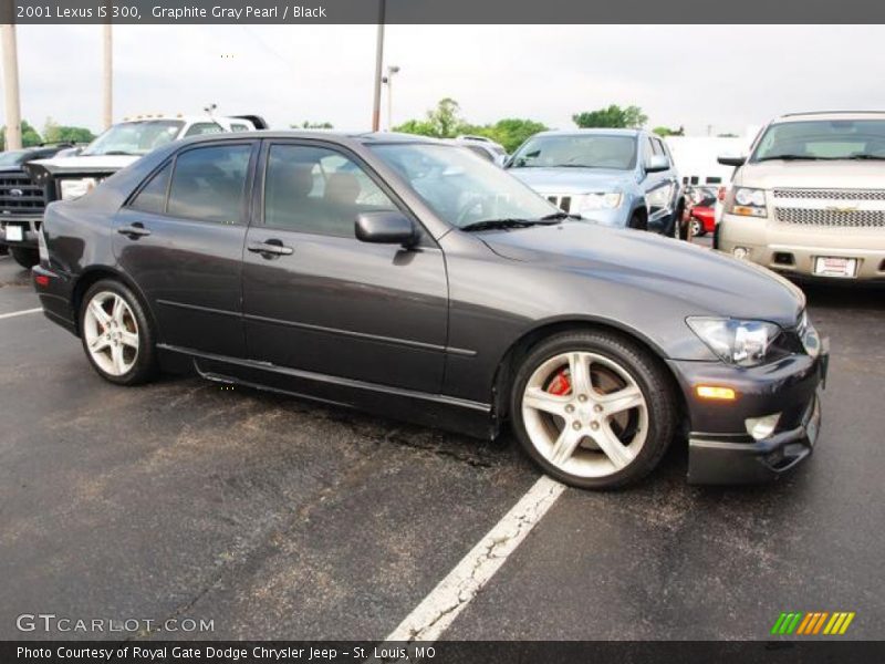 Graphite Gray Pearl / Black 2001 Lexus IS 300