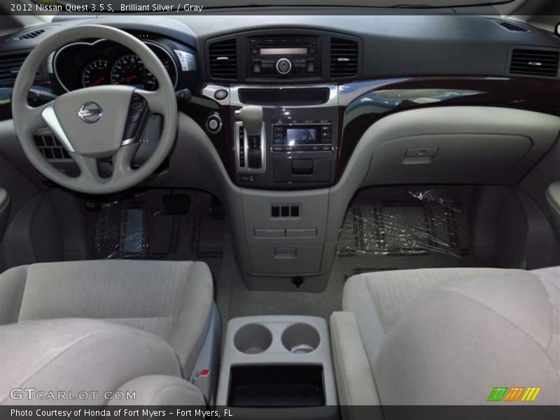 Brilliant Silver / Gray 2012 Nissan Quest 3.5 S