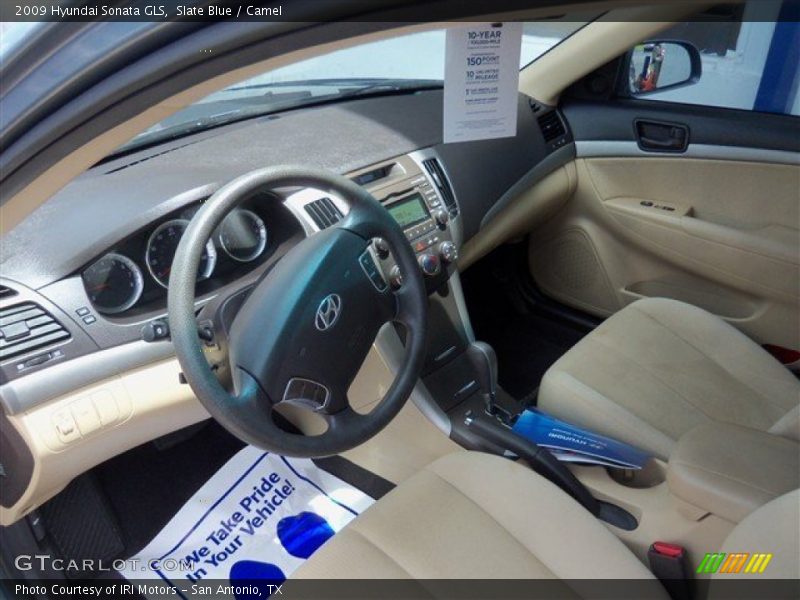 Slate Blue / Camel 2009 Hyundai Sonata GLS