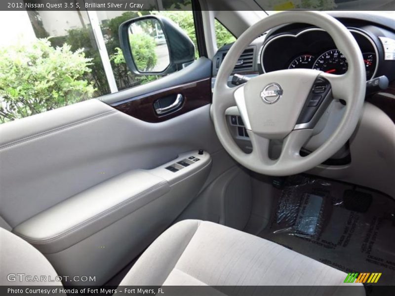 Brilliant Silver / Gray 2012 Nissan Quest 3.5 S