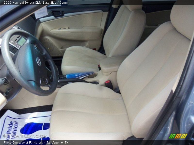 Slate Blue / Camel 2009 Hyundai Sonata GLS