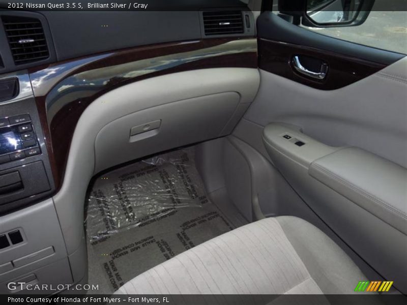 Brilliant Silver / Gray 2012 Nissan Quest 3.5 S