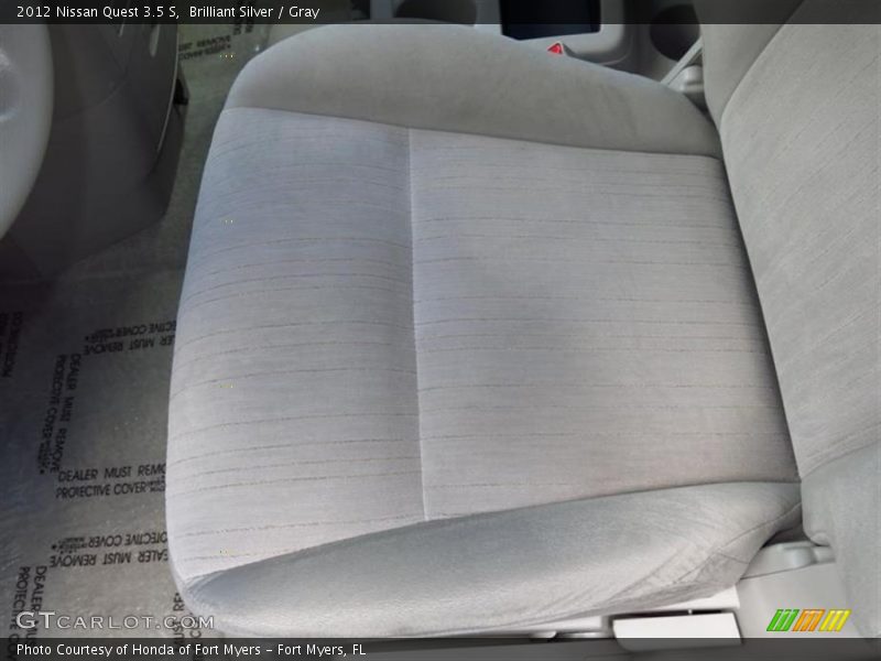 Brilliant Silver / Gray 2012 Nissan Quest 3.5 S