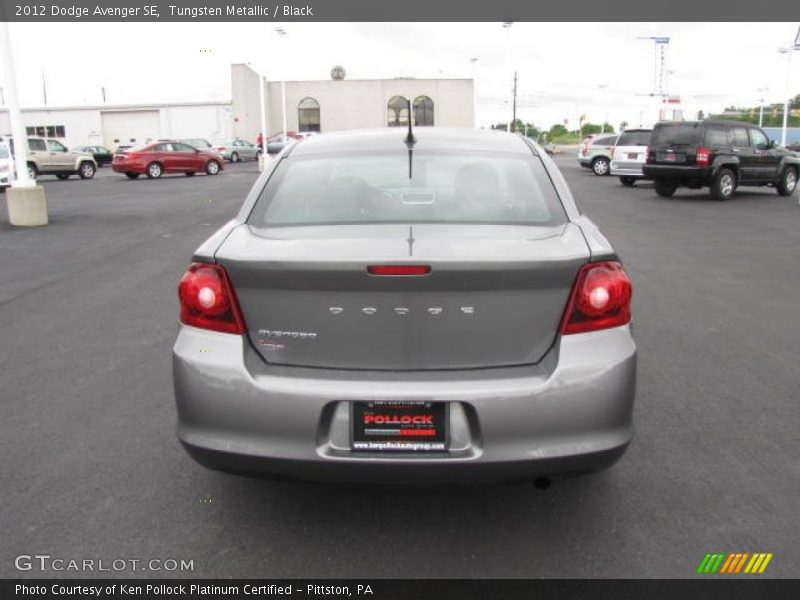 Tungsten Metallic / Black 2012 Dodge Avenger SE