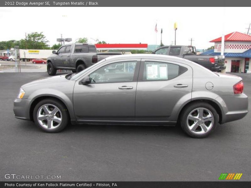 Tungsten Metallic / Black 2012 Dodge Avenger SE