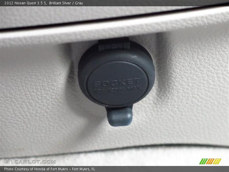 Brilliant Silver / Gray 2012 Nissan Quest 3.5 S