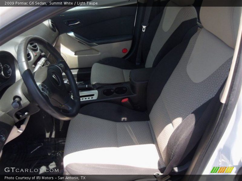 Summit White / Light Taupe 2009 Pontiac G6 Sedan