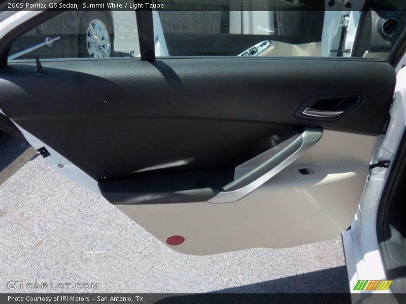 Summit White / Light Taupe 2009 Pontiac G6 Sedan