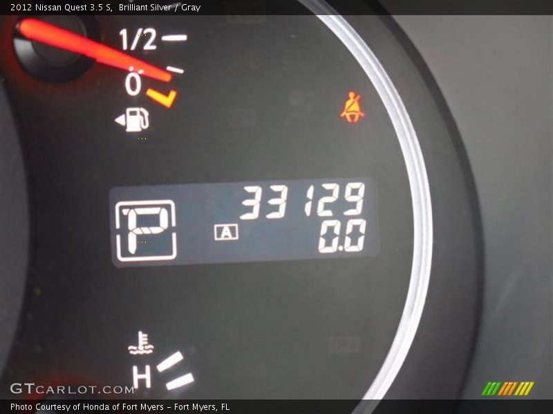 Brilliant Silver / Gray 2012 Nissan Quest 3.5 S