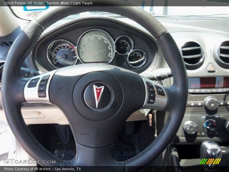 Summit White / Light Taupe 2009 Pontiac G6 Sedan