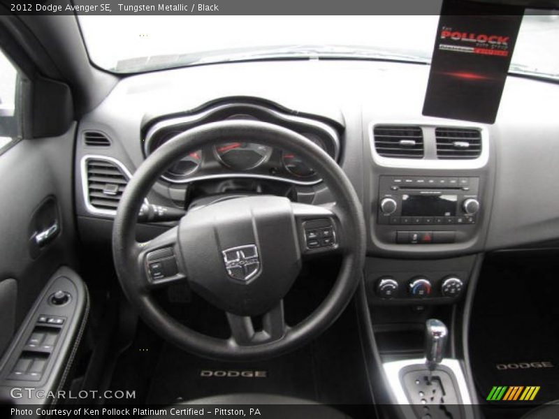 Tungsten Metallic / Black 2012 Dodge Avenger SE