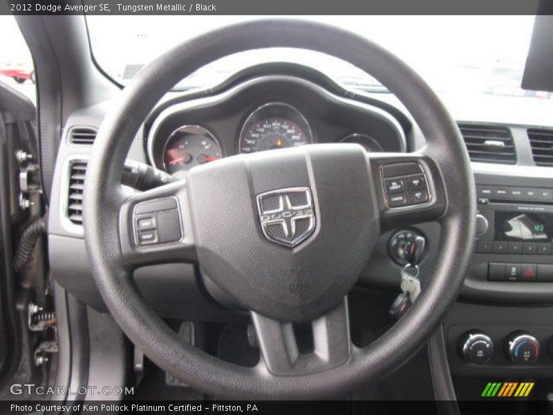 Tungsten Metallic / Black 2012 Dodge Avenger SE