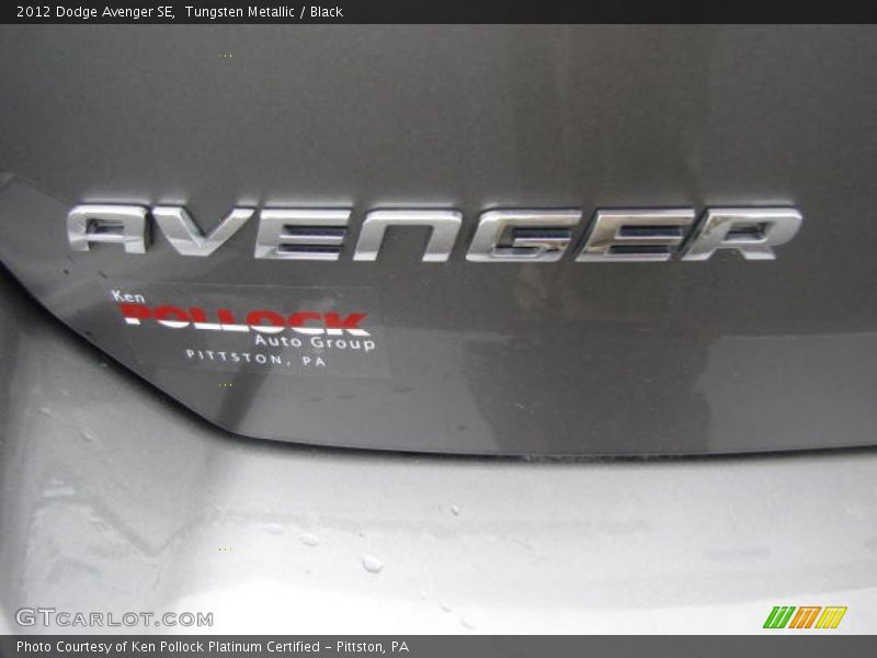 Tungsten Metallic / Black 2012 Dodge Avenger SE