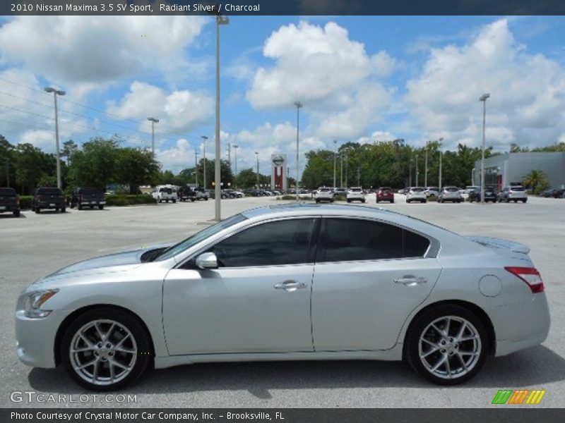 Radiant Silver / Charcoal 2010 Nissan Maxima 3.5 SV Sport