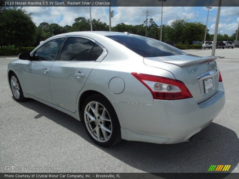 Radiant Silver / Charcoal 2010 Nissan Maxima 3.5 SV Sport